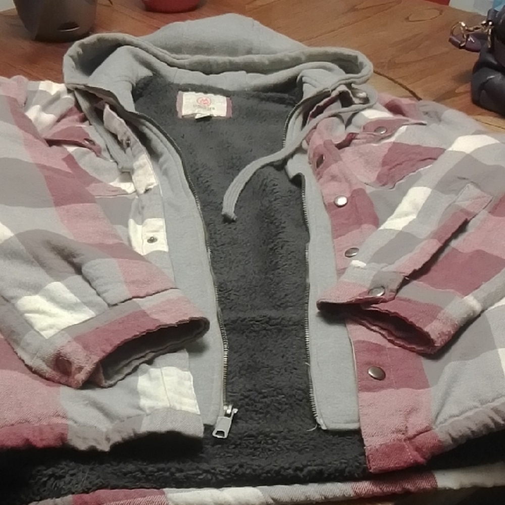 Cloud Veil Mens Flannel Quilted Coat